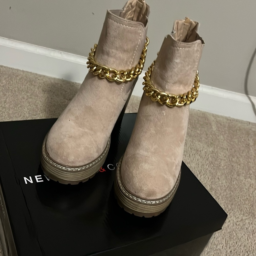 New York & Company Nude Cassie bootie